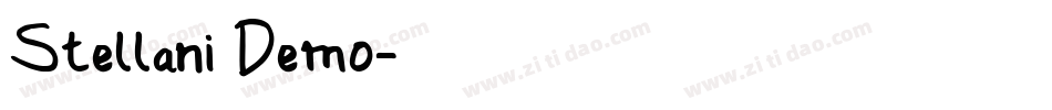 Stellani Demo字体转换